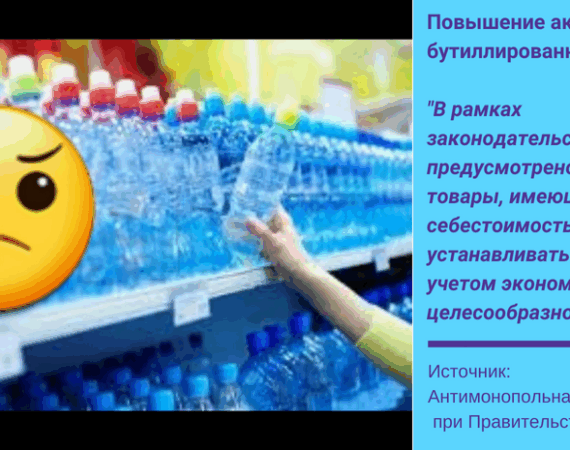 Антимонопольная служба акциз на воду