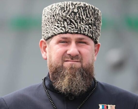 Victory Day military parade in Grozny, Russia